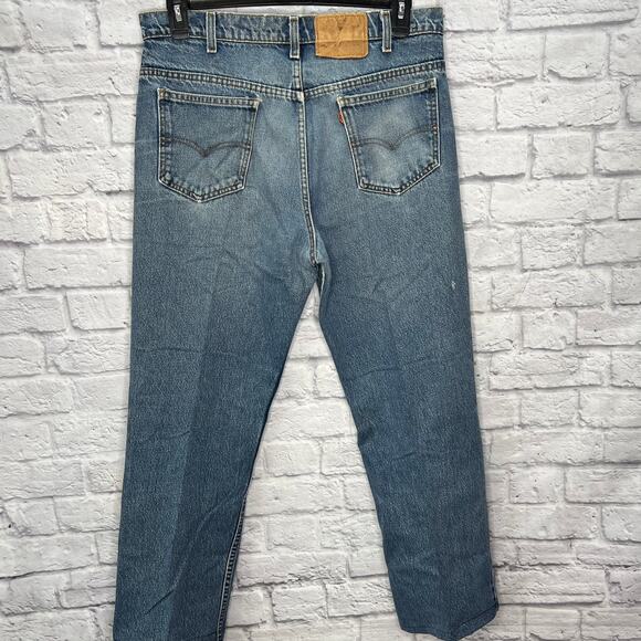 Vintage Levi's Orange Tab Mens Jeans 509 36x28.5" Faded/Broken In/Hemmed - Picture 7 of 9